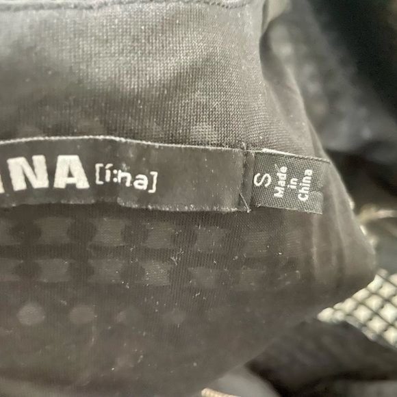 INA short party dress in black and white size S sleeveless night out Dress. - Picture 10 of 10